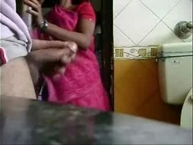 Caught jacking by my maid. She is interested