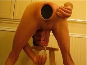 Penis Cork and Ginormous Butt Cork Hole Stretching Extreme