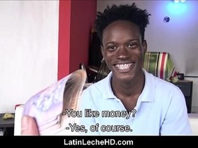 Gay-for-pay Ebony Twunk With Braces And From Jamaica Paid To Fuck Gay Filmmaker Point of view