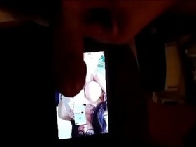 Guy cant stop jizzing on bare (cumtribute)